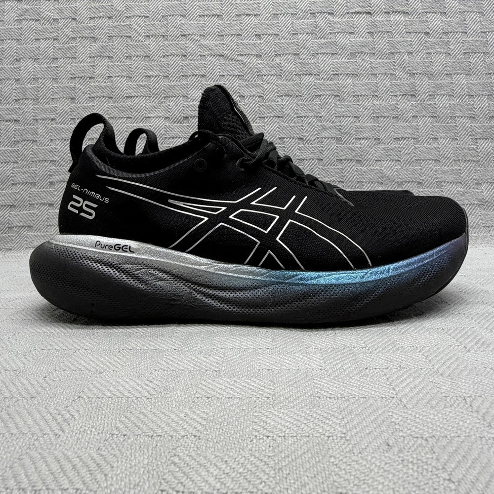 ASICS GEL-Nimbus 25 Shoes Womens Size 9 Black Running Sneakers 1012B435